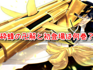 砕蜂 卍解 何巻 何話 初登場 夜一 戦い 時系列